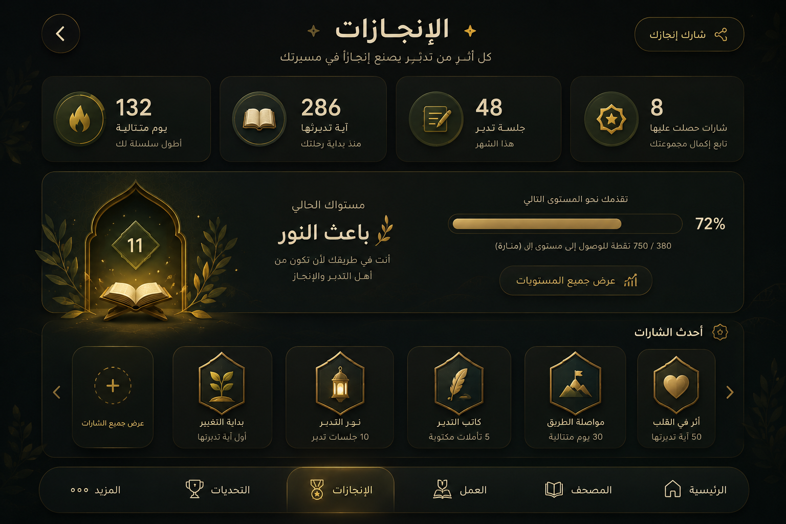 الإنجازات
